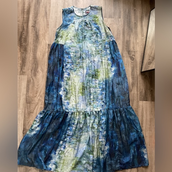 Johnny Was Gimova Shirred Maxi Dress size Small - Picture 4 of 8